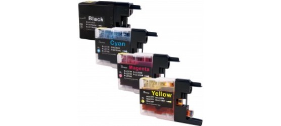Complete set of 4 Brother LC79 (BK-XXL,Y,M,C) Compatible Inkjet Cartridges